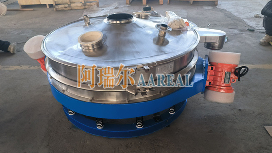 স্টেইনলেস স্টীল 400mm~2100mm 1~2 ডেকস লো প্রোফাইল ফ্লো থ্রু ইনলাইন ভাইব্রেশন কন্ট্রোল সিভ ডাবল মোটর সহ চকলেট পাউডার জন্য ভিব্রো সিভ