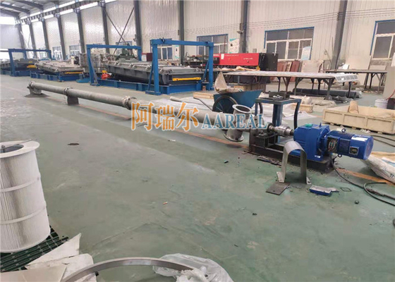 ব্যাসার্ধ 219mm দৈর্ঘ্য 9000mm টিউবুলার স্ক্রু কনভেয়র ফিডার 316L খাদ্য গ্রেড