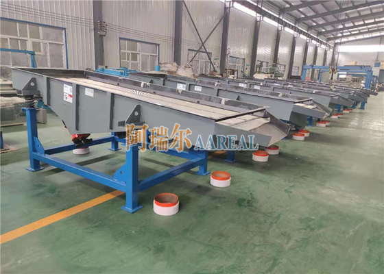 পিভিসি গ্রানুলস সিফটিং জন্য 900 * 3000mm একক ডেক আয়তক্ষেত্রাকার রৈখিক কম্পন পর্দা