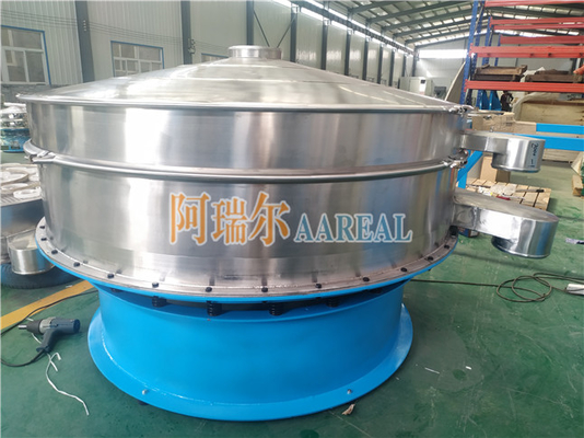 Large Capacity 2000mm Single Deck Stainless Steel 304 Rotary Vibrating Screen For PVC Powder Impurities Improval