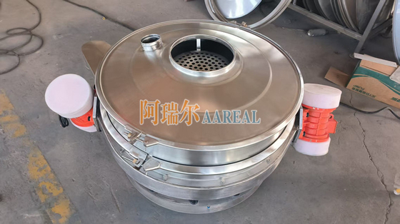 স্টেইনলেস স্টীল 400mm~2100mm 1~2 ডেকস লো প্রোফাইল ফ্লো থ্রু ইনলাইন ভাইব্রেশন কন্ট্রোল সিভ ডাবল মোটর সহ চকলেট পাউডার জন্য ভিব্রো সিভ